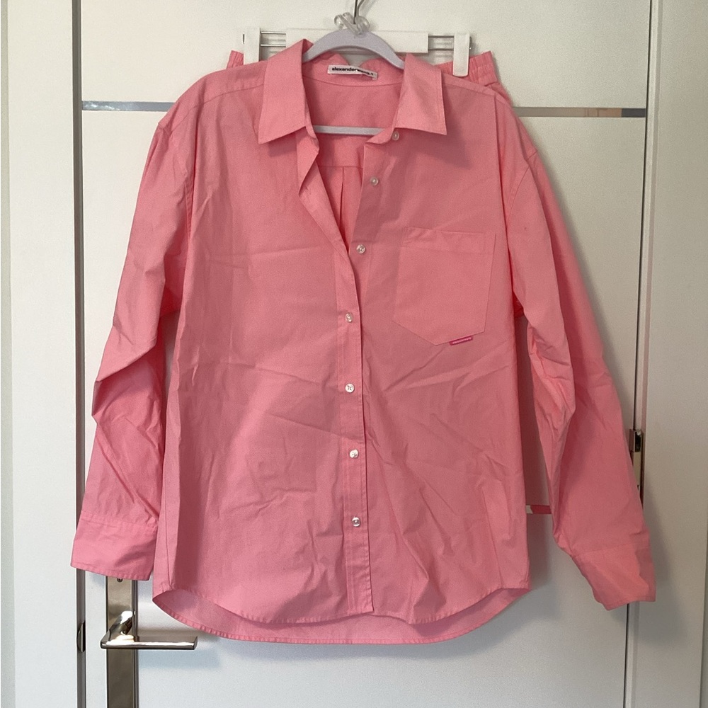Alexander Wang Pink Button Down Shirt